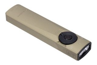 Compact EDC flashlight with UV and laser.
